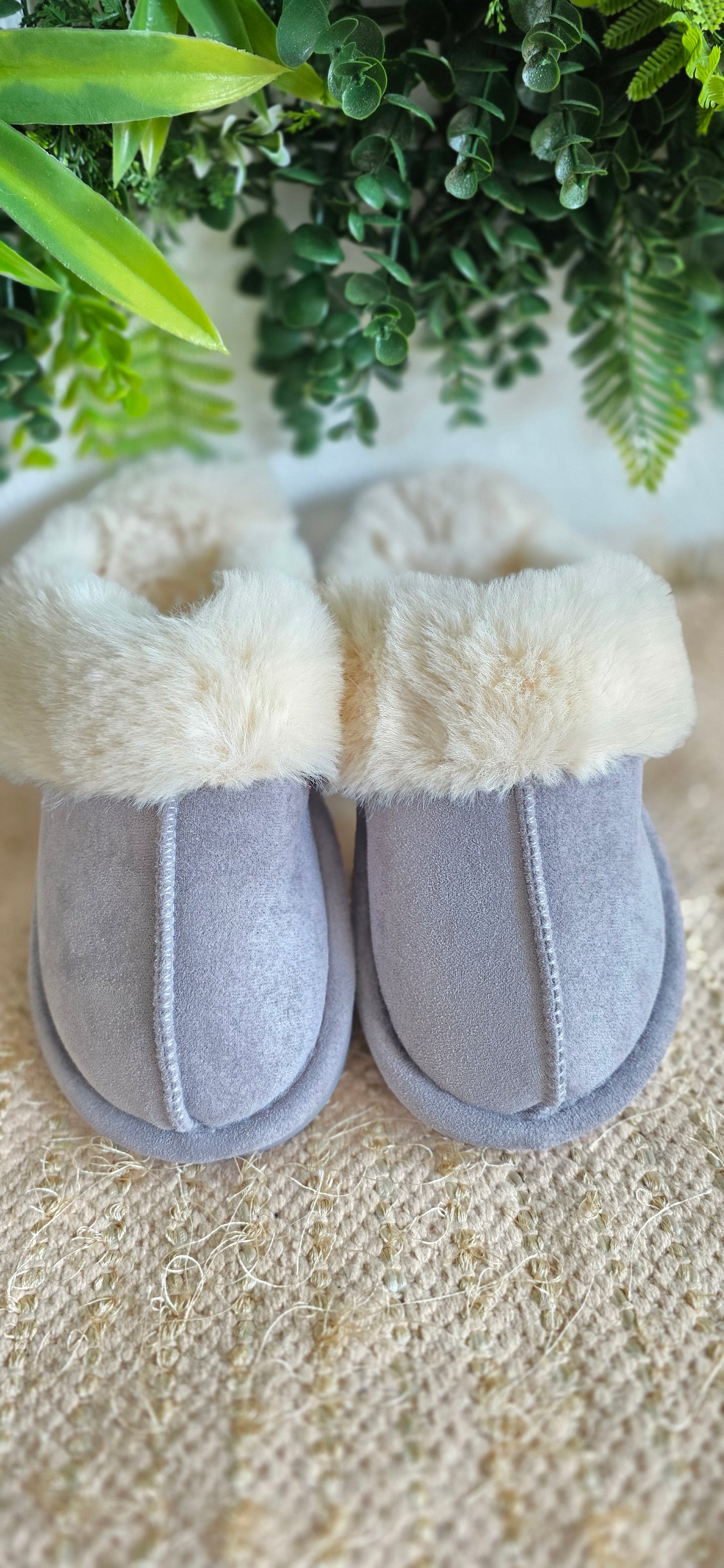 Chaussons fausse fourrure