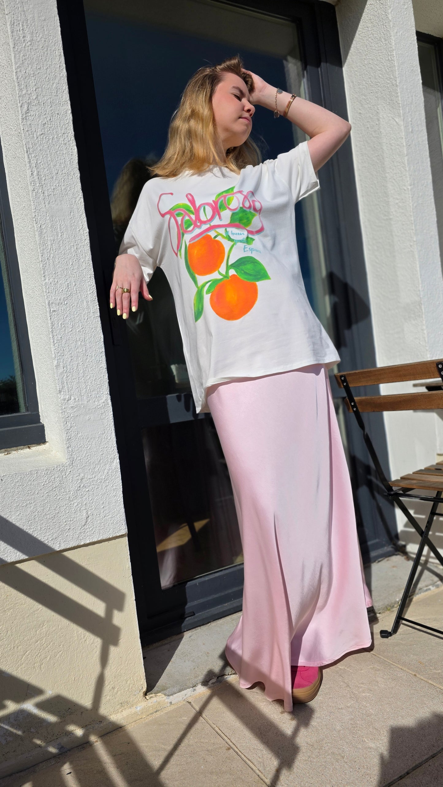 Jupe satinée Lucie