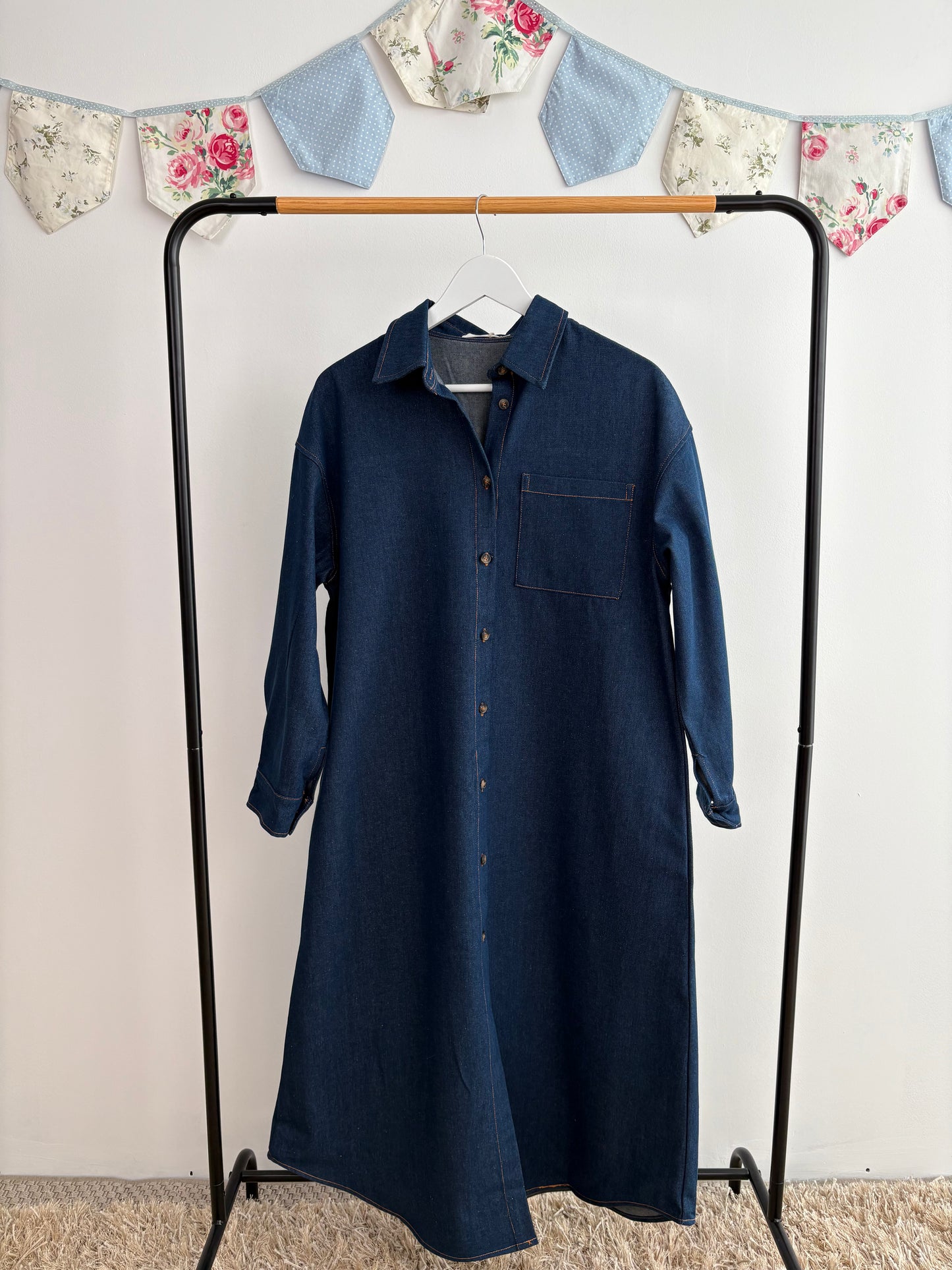 Robe longue en jean Carole