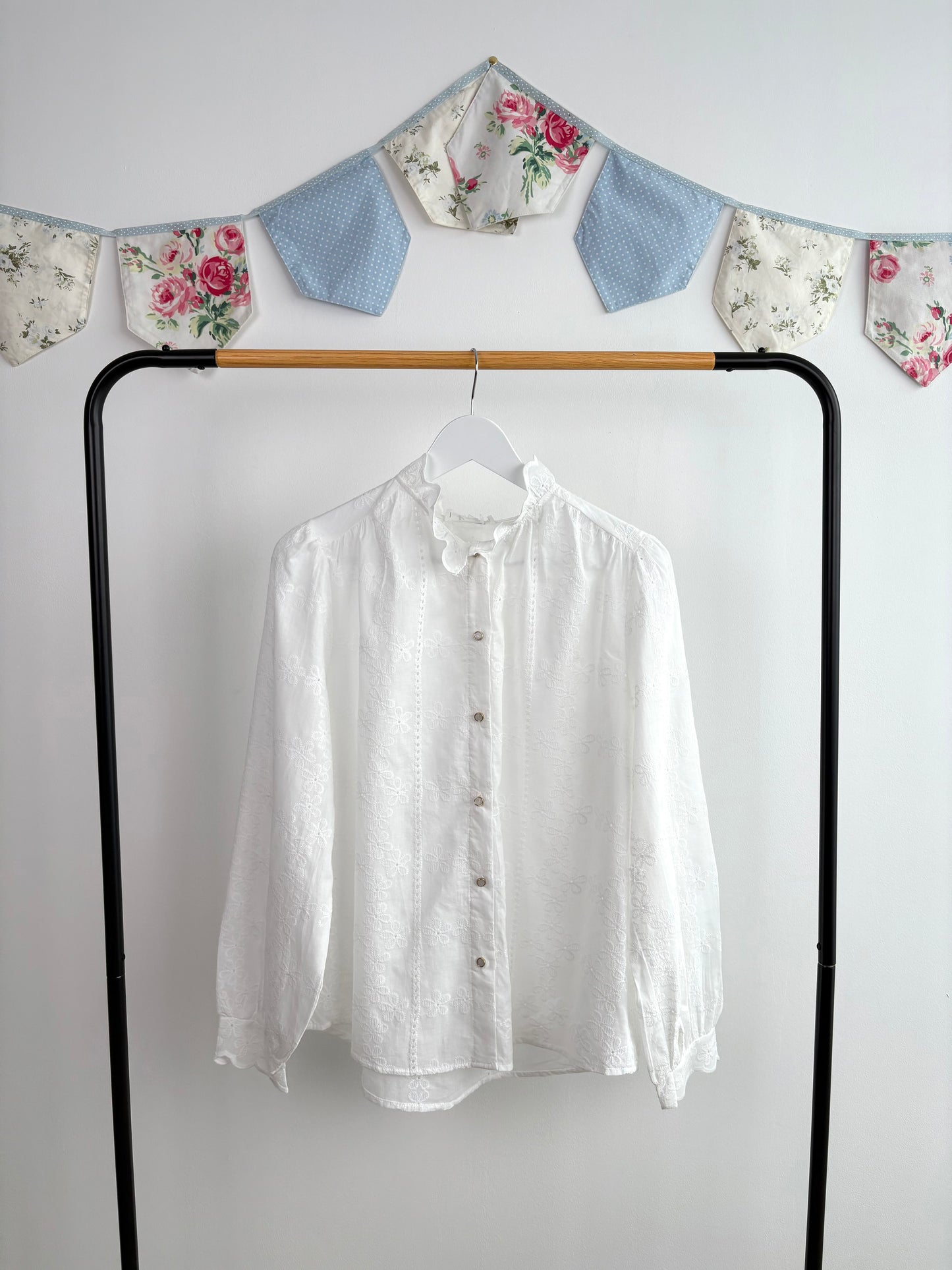 Chemise brodée blanc Elisa