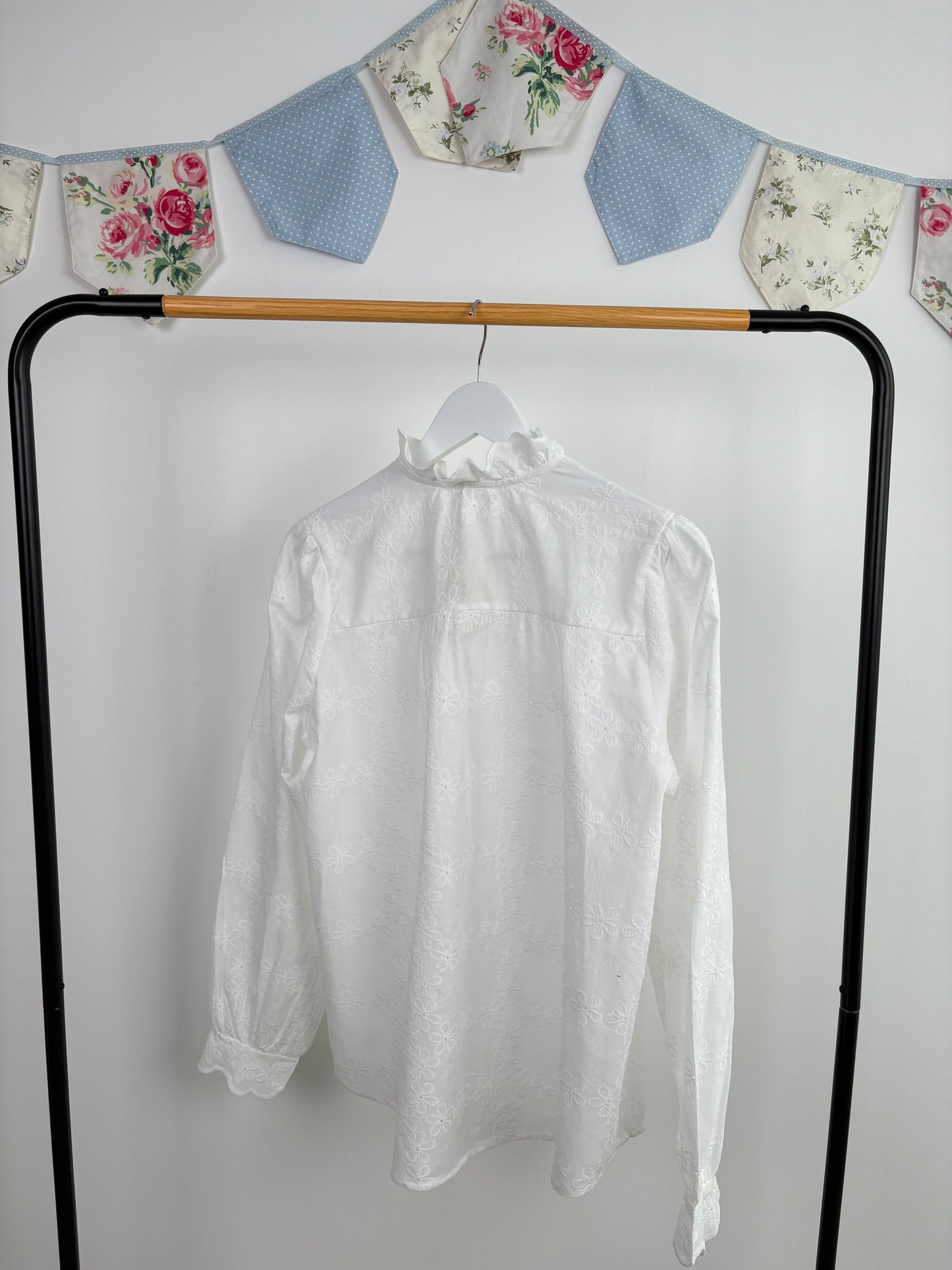 Chemise brodée blanc Elisa