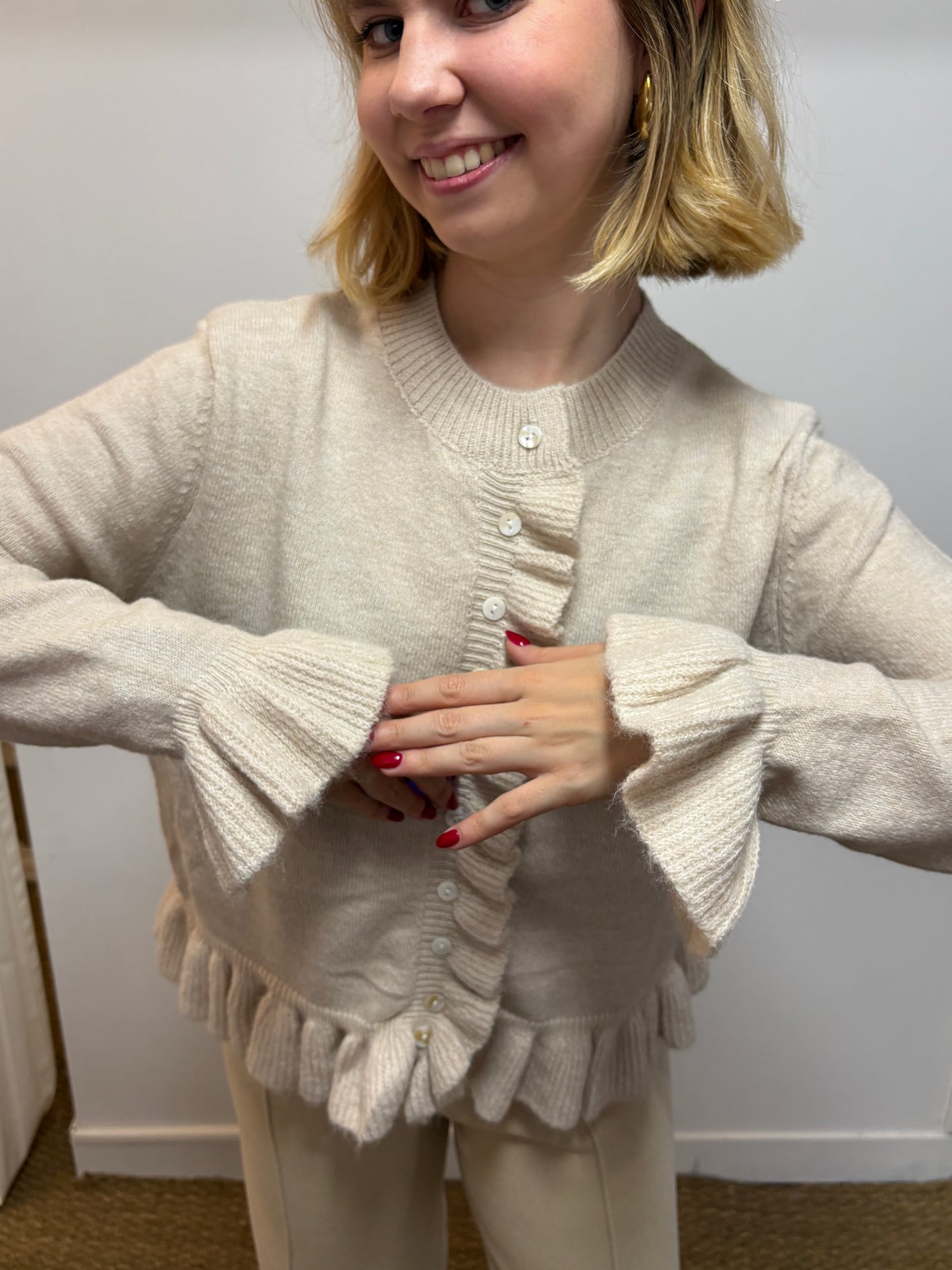 Gilet Maria beige