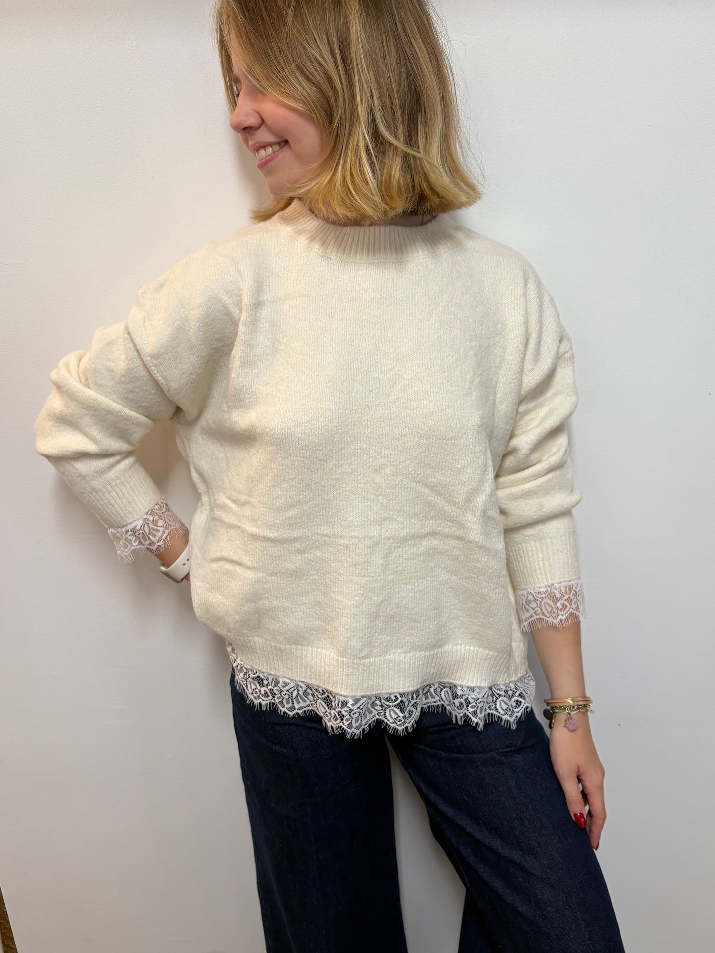 Pull Mila blanc