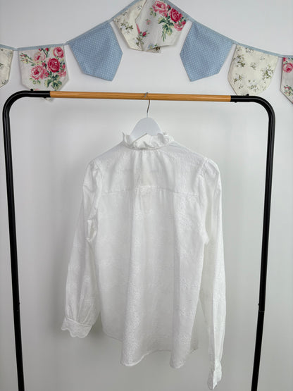 Chemise brodée blanc Elisa