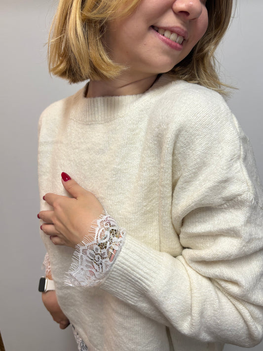 Pull Mila blanc